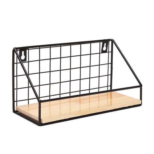 Étagères Flottantes En Fer Forgé Étagère De Rangement Murale Étagère Murale De Chambre À Coucher Rack Sans Poinçon