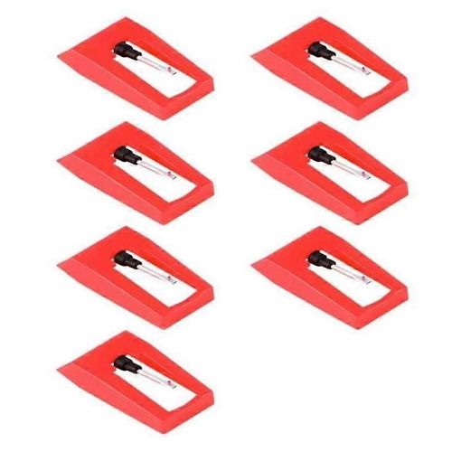 Aiguille de tourne-disque, 7 pcs diamant stylet remplacement pour platine vinyle, aiguille de remplacement pour, ion,,,etc