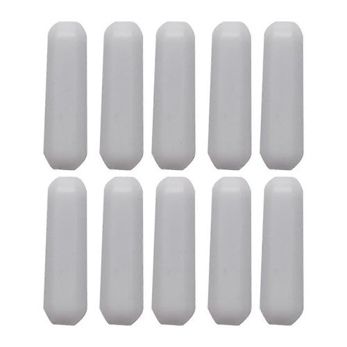 10 Pièces Ptfe Magnétique Agitateur Mélangeur Barre D¿Agitation Laboratoire Bar Agitateur Plaque Aimant Tige D¿Agitation Magnétique (7x25mm)