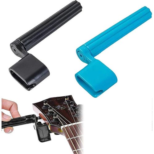 2 Pièces, Bleu, Noir, Manivelle À Cordes, Accessoires De Guitare, Tension De Cordes De Guitare, Pour Des Changements De Cordes Plus Rapides Sur Western, Acoustique, Classique Et Électrique