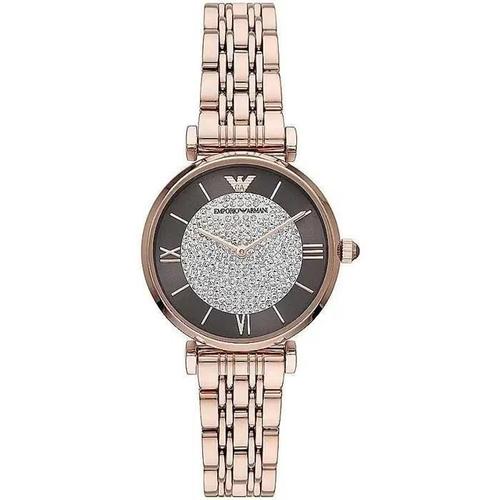 Emporio Armani Brons En Quartz En Acier Watch Ladies