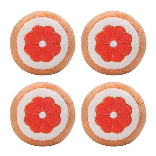 Lot De 4 Jouets Pour Chat En Peluche Couinante En Forme De Fruit