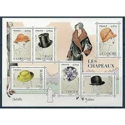 Mode : Chapeaux Masculins Et Féminins Feuillet 5277 Année 2018 N° 5277 5278 5279 5280 5281 5282 Yvert Et Tellier Luxe