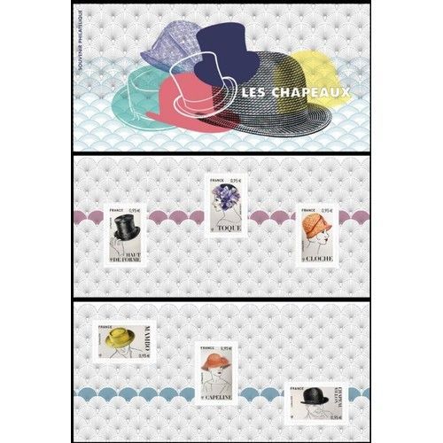Mode : Chapeaux Masculins Et Féminins Blocs Souvenir 147 Et 147a Année 2018 N° 5277 5278 5279 5280 5281 5282 Yvert Et Tellier Luxe