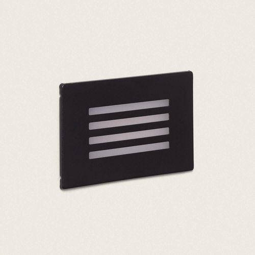 Balise Extérieure Led 3w Encastrable Au Mur Adam Noir