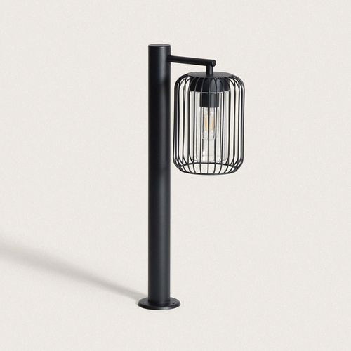 Balise Extérieure En Saillie Sur Pied 60cm Acier Dadawa Noir