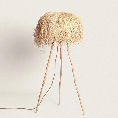 Lampadaire En Rotin Lasje Naturel