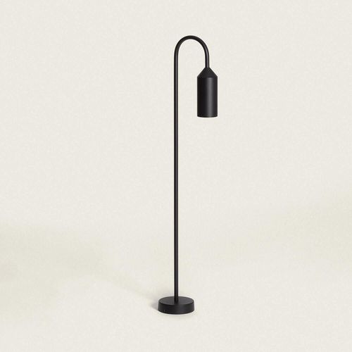 Balise Sur Pied Extérieure Aluminium 80cm Boukali Noir