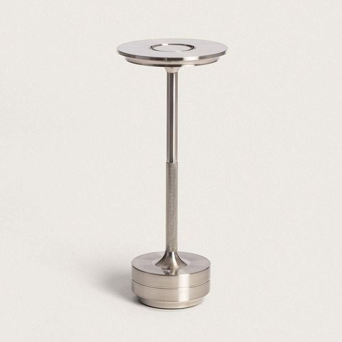 Lampe À Poser Led 3w Portable Avec Batterie Rechargeable Usb Astrid Argent