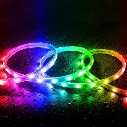Ruban Led Extérieur Solaire 24v Dc Smd2835 60 Led/M 20m Ip65 Largeur 12mm Coupe 100 Cm Rgb