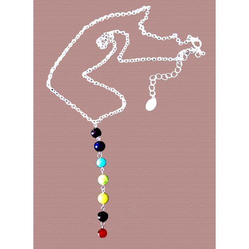 Collier "Energy" En Perles De Pierres Fines (Lithothérapie)