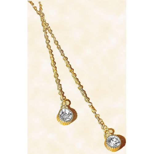 Colliers : Fines Chainettes Dorées . Lot De 2