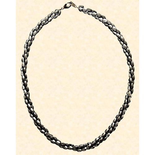 Collier De Perles Nacrées Anthracite
