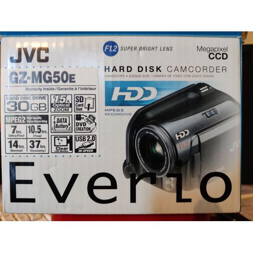 JVC Everio GZ-MG50E - Caméscope - 1.33 MP - 15x zoom optique - HDD 30 Go