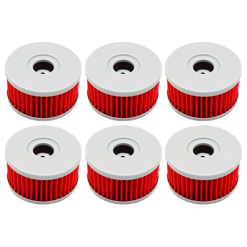 Filtre À Huile De Moto Pour Suzuki,Dr250,Dr250se,Dr250s,82-99,Dr350,Dr350se,Dr 350 S,90-00,Dr400,Dr400s,Uant 83- 6pcs-Red-F2