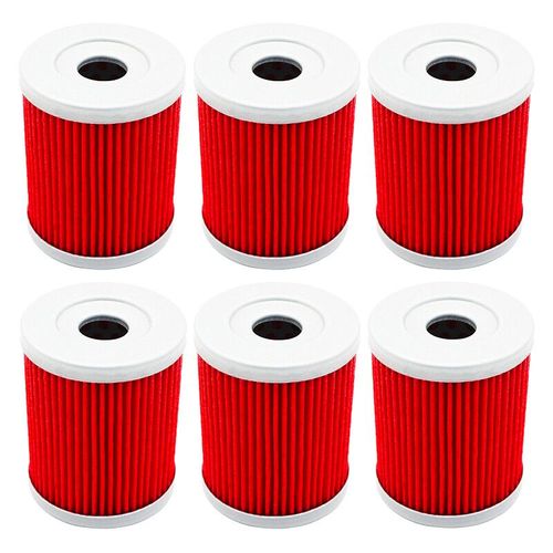 Filtre À Huile De Moto Pour Suzuki,Dr125,Drz125,Dr200,Se,Dr200s,Van Van,Rv125,Montres 200,Burgman An250,An400,An 250- 6pcs-Red-C5