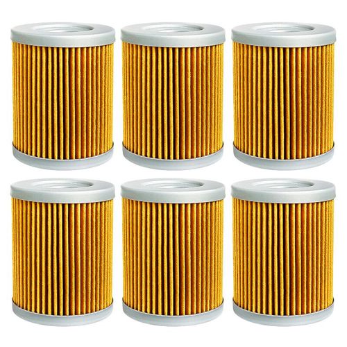 Filtre À Huile De Moto Pour Suzuki,Dr125,Drz125,Dr200,Se,Dr200s,Van Van,Rv125,Montres 200,Burgman An250,An400,An 250- 6pcs-Yellow