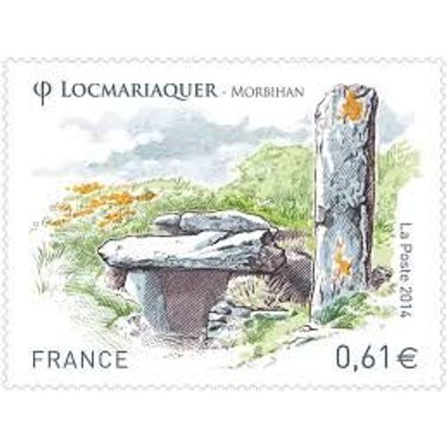 Locmariaquer (Morbihan) Grand Menhir Brisé, Table De Marchand Année 2014 N° 4882 Yvert Et Tellier Luxe