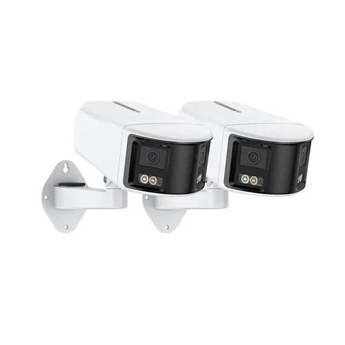 Caméra de surveillance extérieure, I91DW, 2 pièces, 4K, DUO POE, 8MP, rotation à 180 degrés, détection AI, gris