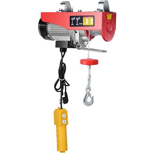 Treuil électrique pour grue, télécommande, 600 kg, rouge