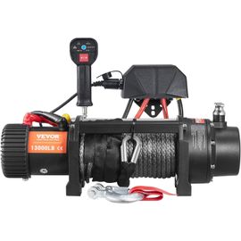 Treuil électrique, Vevor, 12 V, 13 000 lb, IP67, télécommande, noir
