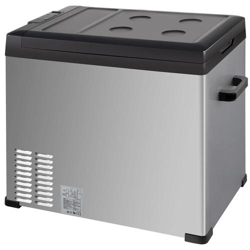 Réfrigérateur De Voiture, 50 L, 240 V, 60 W, 45 Db, Abs, Portable, Gris