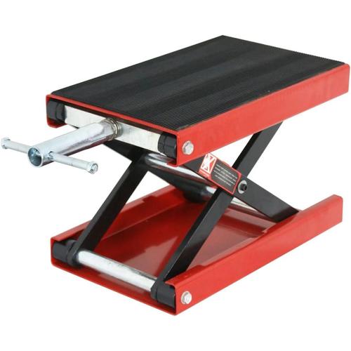 Cric De Voiture, 1 100 Lb, En Acier, Pliable, Rouge