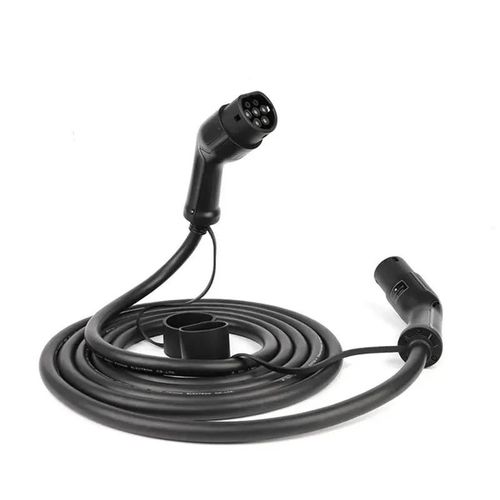 Câble de charge, T2, 16A, triphasé, 5m, 250V, 22KW, Noir