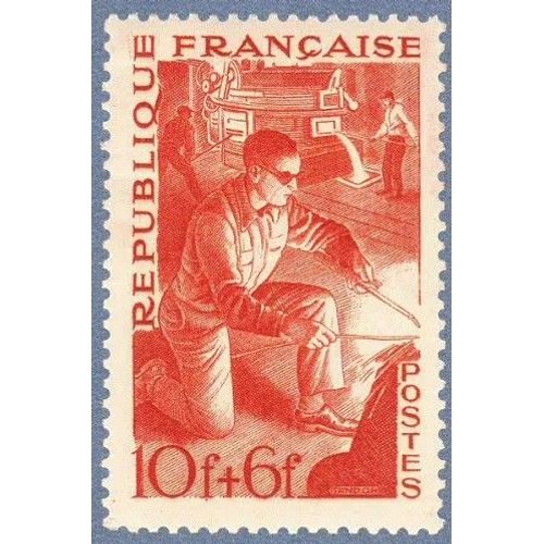 France 1949, Très Beau Timbre Neuf** Luxe Yvert 826 - Série Métiers : Ouvrier Métallurgiste.
