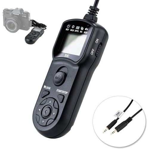 Télécommande déclencheur à distance pour Fujifilm Fuji X-M5 X-T3 X-T2 X-H1 X-T30 X-T20 X-T100 XF10 X-A5 X100F X-Pro2 X-E3 X-A5 GFX 50S GFX 50R X100T Remplace Fujifilm RR-100T 0 câble(Q871)