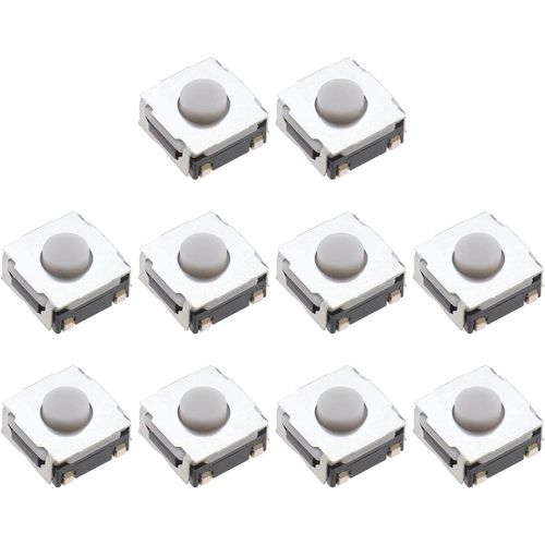 10pcs Boutons De Porte-Clés À Distance Remplacement Compatible Avec Renault Clio Kangoo Megane Modus Twingo Traffic Master Télécommande Porte-Clés Micro Bouton De Commutation(Q192)