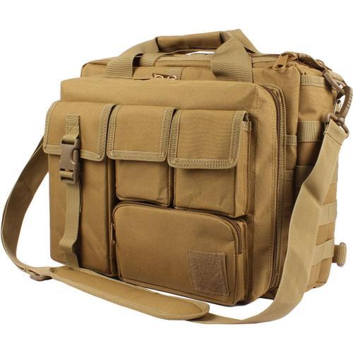 Multifonction Mens Outdoor Tactique en Nylon pour Ordinateur Portable épaule Messenger Bag Porte-Documents Sacs à Main Assez Grand pour 15.6" Ordinateur Portable/Appareil Photo