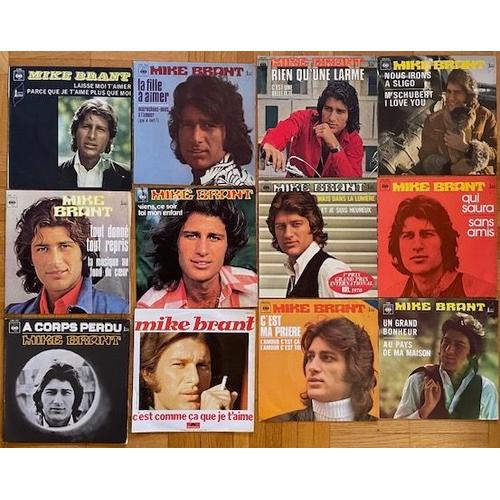 Mike Brant - [Vinyle 45 Tours] Lot De 17 Disques / [Vinyle 33 Tours] 1 Disque - 1969 À 1975