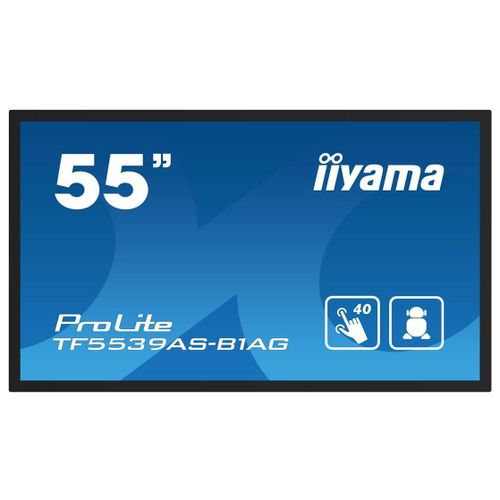 iiyama ProLite TF5539AS-B1AG - 55" écran LCD rétro-éclairé par LED - signalisation numérique - avec lecteur de média intégré et écran tactile (multipoint)...