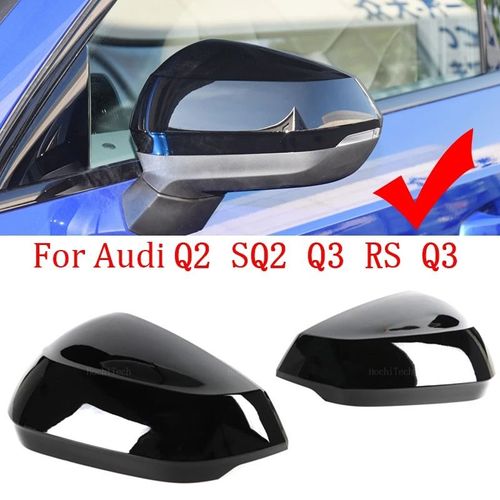 Coque De Rétroviseur Noir Brillant Pour Audi Q2 Sq2 Q3 Rsq3 2017-2020 2021-2024