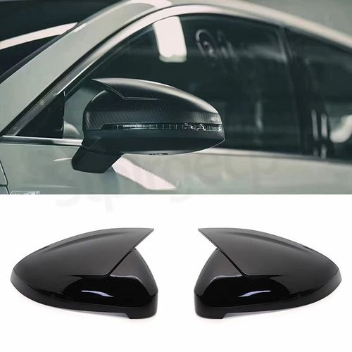 Coque De Rétroviseur Noir Brillant Pour Audi A4, A5, B9, 2017-2019, 2020-2022 S4, S5, Rs5, 2 Pièces