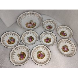Service A Dessert En Porcelaine De Digoin