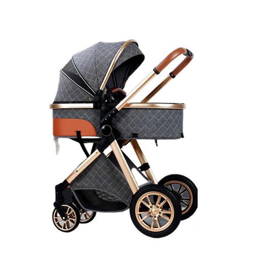 Poussette Pour Bébé, 3 En 1, Pliable, Portable, 4 Roues, Gris