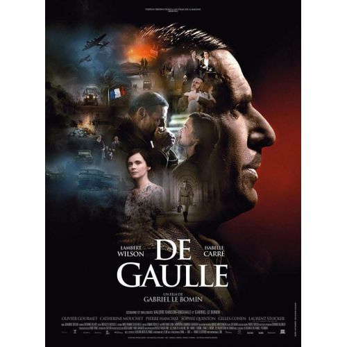 De Gaulle - Véritable Affiche De Cinéma Roulée - Format 120x160 Cm - De Gabriel Le Bomin Avec Lambert Wilson, Isabelle Carré, Olivier Gourmet - 2020