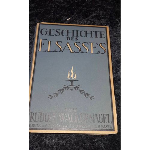 Geschichte Des Elsasses De Rudolf Wackernagel