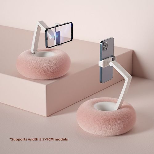 Support De Téléphone Pillow Pour Tablette Rotatif Pour Live Chat Drama Décontracté Support De Bureau À Domicile En Gros Couleur: Bz02-Rose