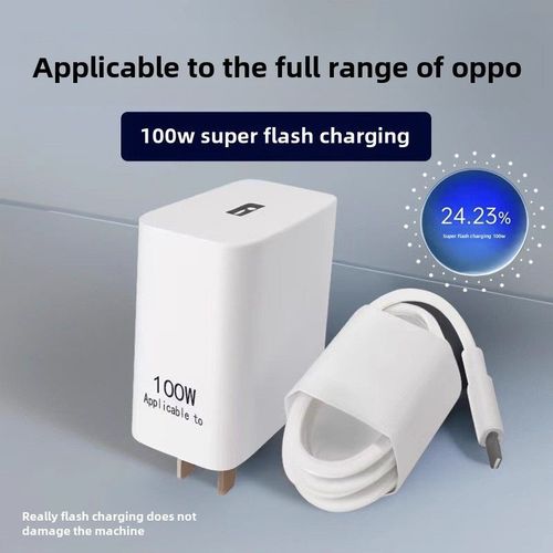 Chargeur Pour Téléphone Oppo 100w 80w 65w Ultra Charge Rapide Avec Ligne De Charge Flash De 2 Mètres Pour Reno10pro Gtneo5 K11