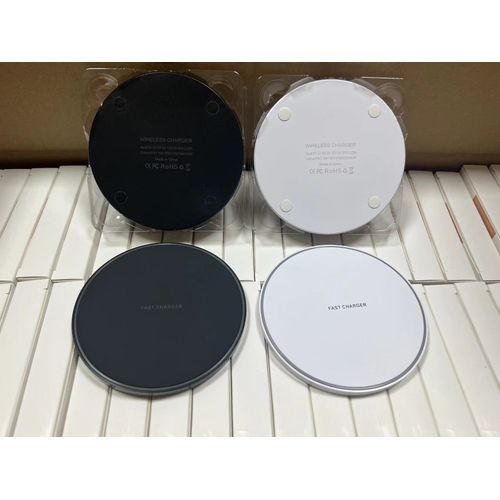 Chargeur Sans Fil 50w Pour Iphone Huawei Ultra-Mince 15w Chargeur De Tablette 30w En Gros Couleur Mat Chargeur De Téléphone Sans Fil 30w Blanc (Fond En Plastique)