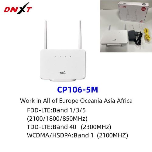 Routeur sans fil WiFi CP106 4G CPE pour carte SIM LTE routeur sans fil de couleur CP106-5M alimentation américaine version asiatique