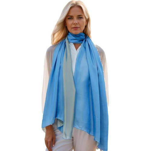 Foulard En Taffetas De Soie Bicolore Pour Femme