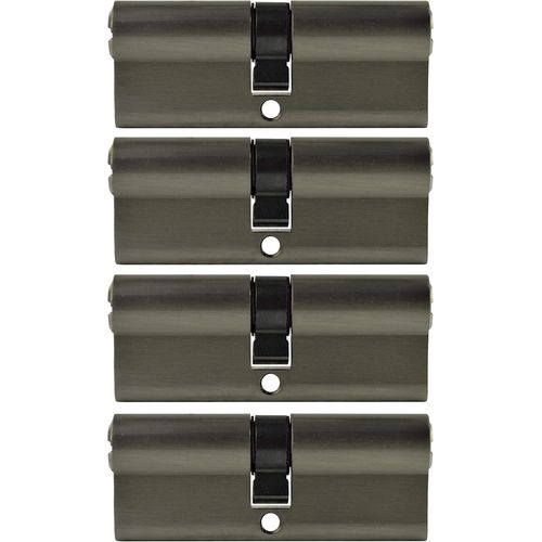 60 mm 4 x serrures à cylindre double 30/30 de serrure massif avec 20 clés réversibles A : 40 B Lot(60 30/30,profilé fermeture simultanée),(Zylinderschloss)(Q547)