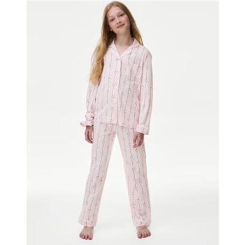 Pyjama En Coton Modal Avec Motif C?Ur Et Chouchou (Du 3 Au 16 Ans) - Multicolore