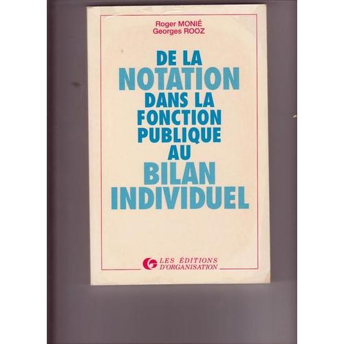 De La Notation Dans La Fonction Publique Au Bilan Individuel