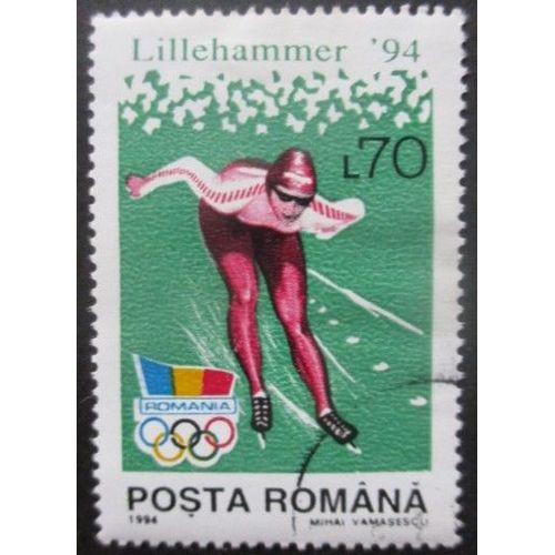 Roumanie N°4134 Jeux Olympiques De Lillehammer 1994 Oblitéré