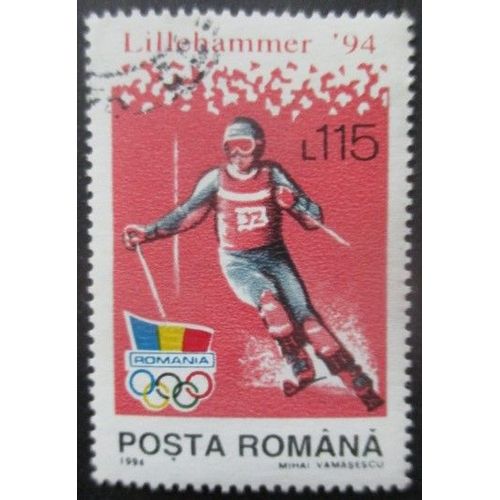 Roumanie N°4135 Jeux Olympiques De Lillehammer 1994 Oblitéré